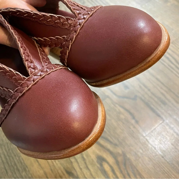 Bali Elf Spirit Walker Fairy Boho Stacked Heel Leather Booties Size 8 - Picture 9 of 14